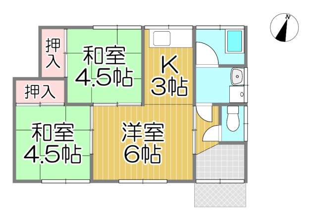 玉名郡長洲町大字高浜の一戸建ての間取り
