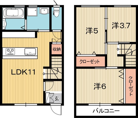 アリビオ百石町の間取り