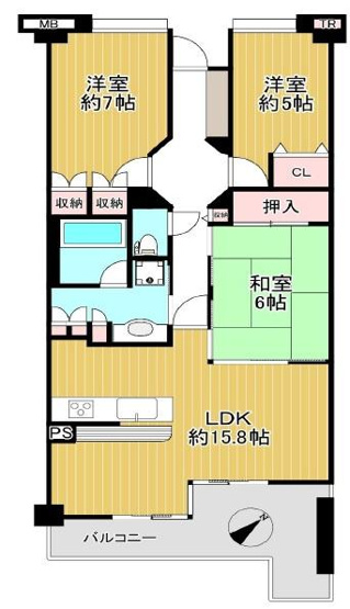 【間取り】 | レスタージュ枚方長尾