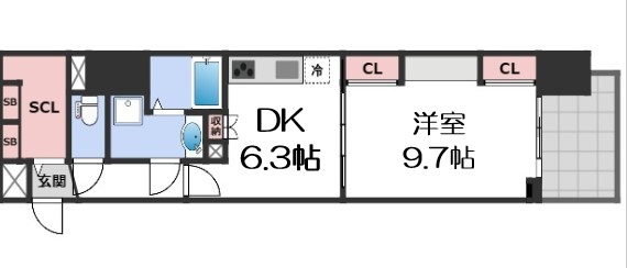 【間取り】 | プレサンス堺筋本町駅前