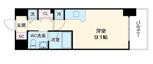 【間取り】 | ISM谷町六丁目