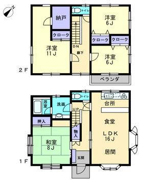 明王台四丁目　戸建住宅の間取り