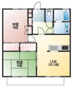 旭ヶ丘ハイツの間取り