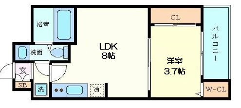【間取り】 | SERENiTE北浜