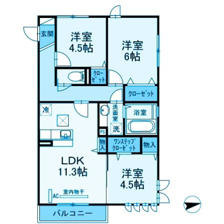 【間取り】 | プロムナード元住吉　A棟