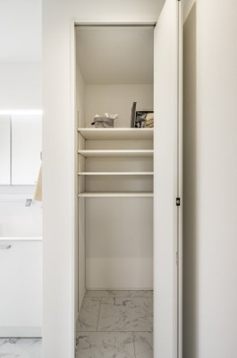 【収納】 | ＜FG＞本庄市見福4丁目フルクラシル | 脱衣所収納。タオル・下着・ストック品等しまうものが何かと多い脱衣所の強い味方の大容量収納◎