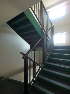 【その他共用部分】 | グラードビュウ百合丘 | 窓が多く日当たりの良い階段です♪