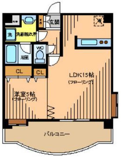 中野区弥生町１丁目の賃貸マンションの間取り