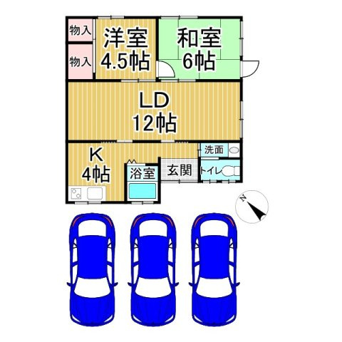 泉南市信達金熊寺戸建の間取り
