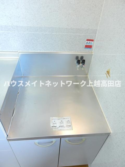 カントリーハイツＢのキッチン|コンロ置場