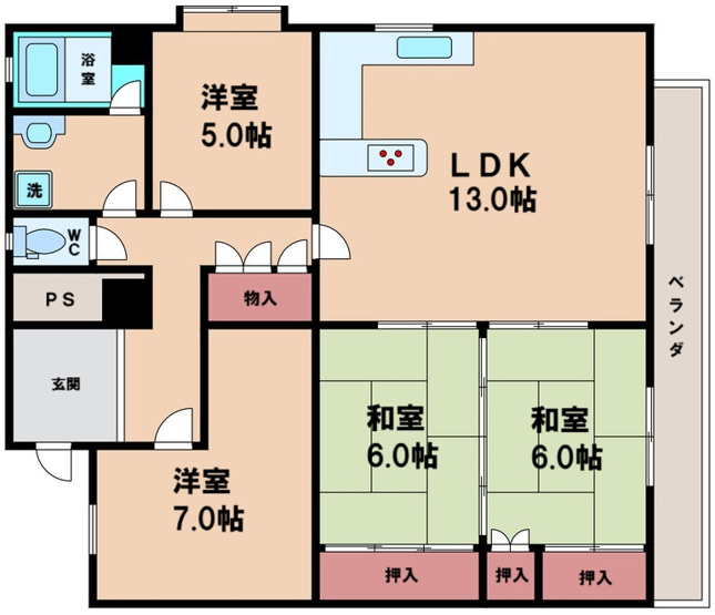 【間取り】 | コーポエクセルⅠ