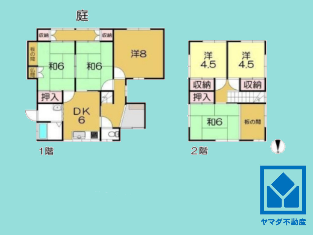 伏見区深草南明町の間取り