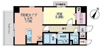 【間取り】 | Soleil武蔵浦和