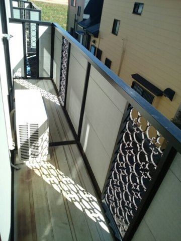 リバーサイド山崎のバルコニー