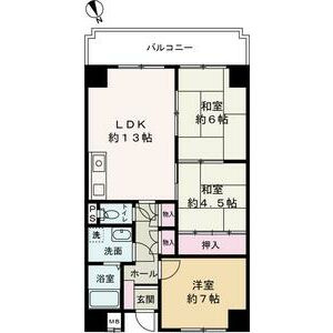 アルコ・ラ・カーサ佃町Ⅱの間取り