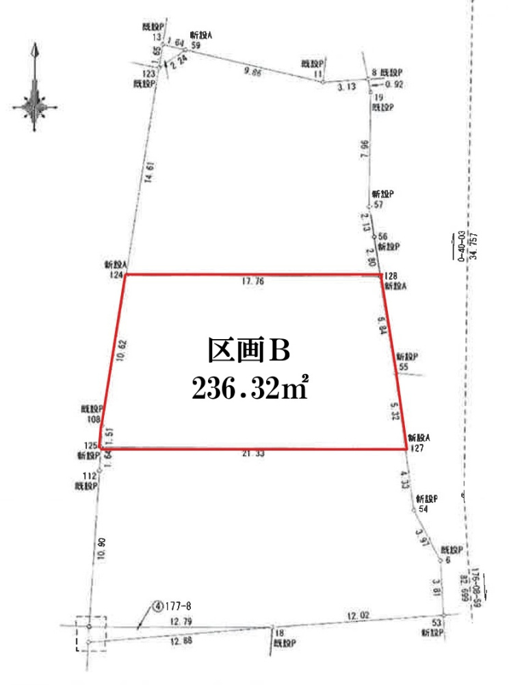 本宮市本宮兼谷平　住宅用地の土地図