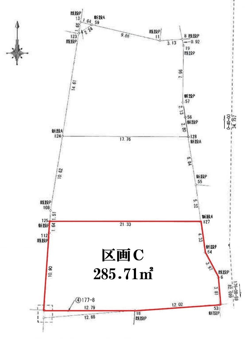 本宮市本宮兼谷平　住宅用地の土地図