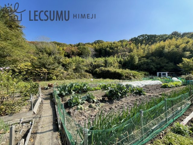 姫路市東山/売土地の前面道路含む現地写真