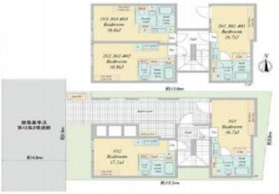 中野区大和町２丁目一棟売アパートの画像
