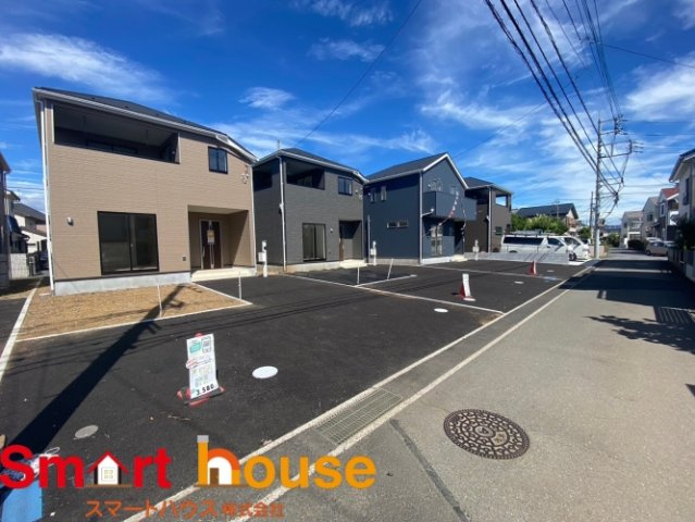 武蔵村山市残堀　新築７棟の前面道路含む現地写真