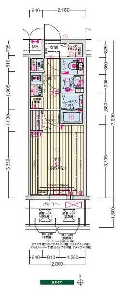プレサンス大阪都島エレナードの間取り