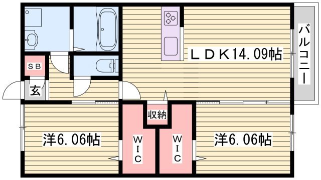 Clair Gardenの間取り
