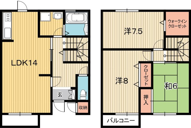セゾン・メルヴィーユ秋の間取り