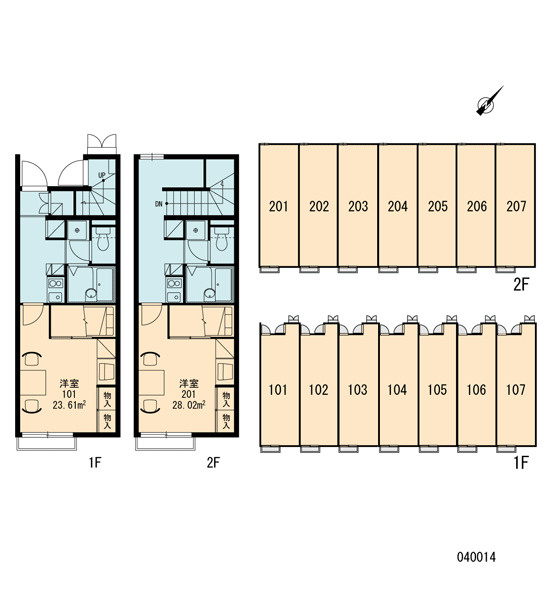 レオパレスグリーントロアの区画図|画像3
