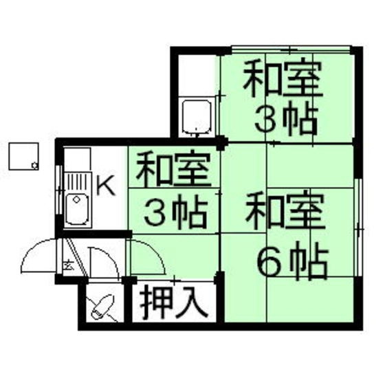 岐阜市加納村松町４丁目のアパートの間取り
