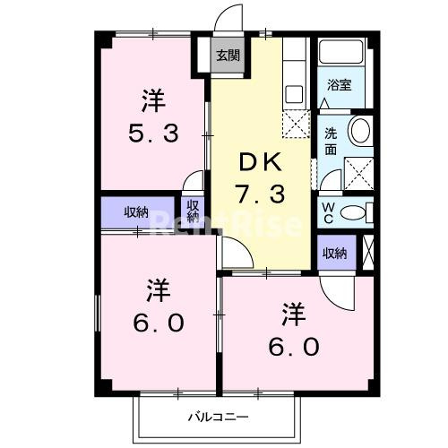 キャッスル豊Ⅰの間取り|間取図
