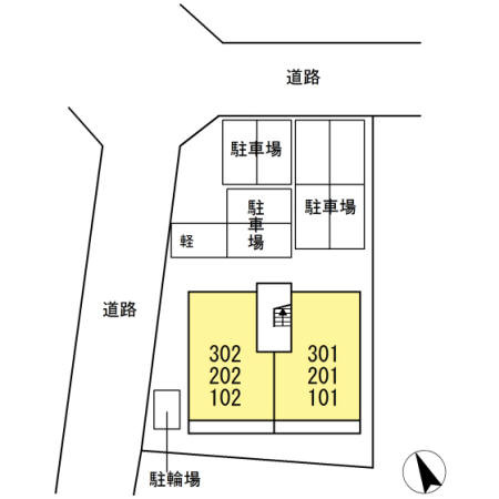 シエル　ブルー　　刈谷市近郊の賃貸ならクラスホーム刈谷店の区画図