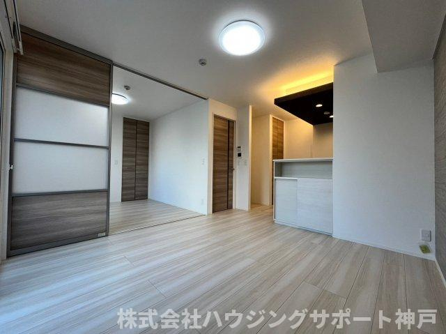明石市大久保町大窪のアパートの居間・リビング