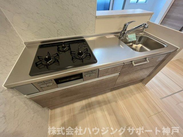 明石市大久保町大窪のアパートのキッチン