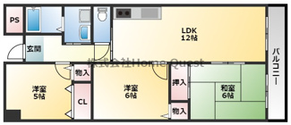 【間取り】 | グレース春日