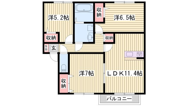 エクセレント早瀬の間取り