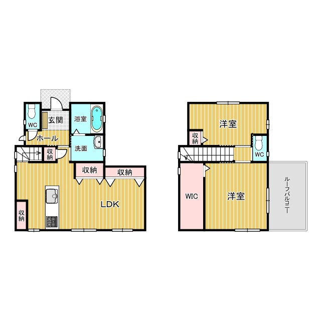 中古住宅　東深瀬の間取り