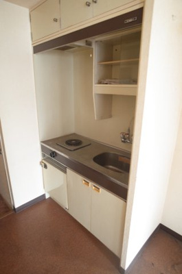 【キッチン】 | アッシュビル | キッチン2（電気コンロタイプのミニキッチン）
