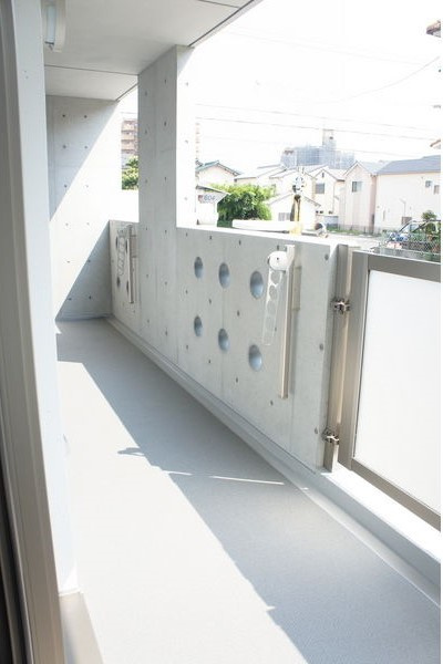 緑山舘のバルコニー