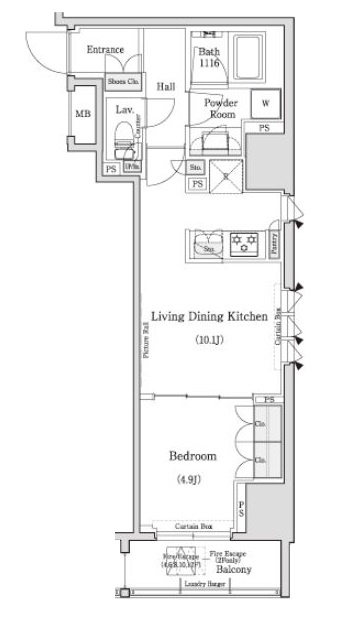 COMFORIA浅草橋の間取り