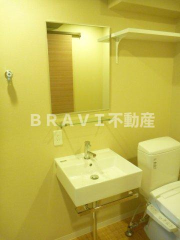 アクアプレイス北浜　BRAVI不動産の洗面所|【アクアプレイス北浜】使いやすい洗面所です