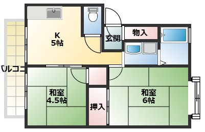 【間取り】 | ハイツ千鶴