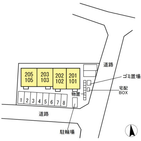 Ｄ－ｒｏｏｍ東中央の区画図