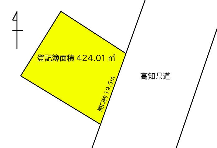 高知市桟橋通　売土地の土地図