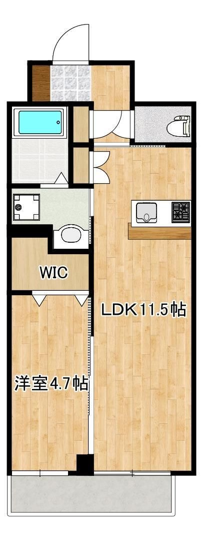菊池郡菊陽町大字津久礼の賃貸マンションの間取り