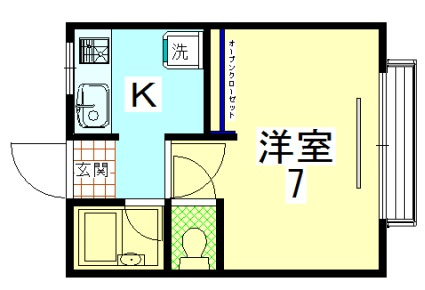 パークハイツゆあさの間取り
