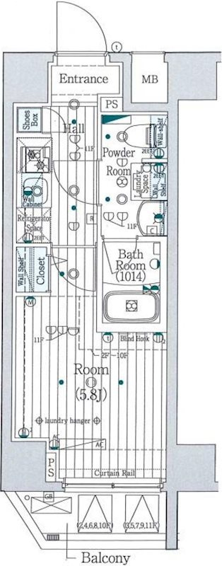 MAXIV横浜大通公園の間取り