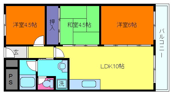御影プライムハイツの間取り