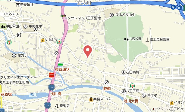 祝　成約済み　八王子市　暁町　中古戸建の地図|～仲介手数料無料☆八王子ひなた不動産～八王子市暁町　中古戸建