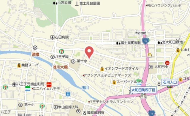 祝：成約済み　サンクレイドル八王子ウィル・フェール　八王子市　中古マンションの地図|～仲介手数料無料☆八王子ひなた不動産～サンクレイドル八王子ウィル・フェール