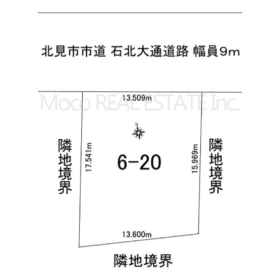 【区画図】 | 北見市本町中古住宅